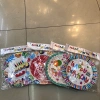 9-inch birthday series plates, 10 in a pack, 300 packs per piece, mixed colors details Picture